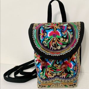 Mexican Embroidered Folk Art Festive Bag